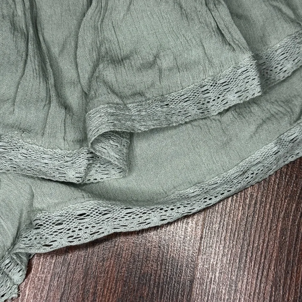 Free People Marley Romper Green  XSmall NWT